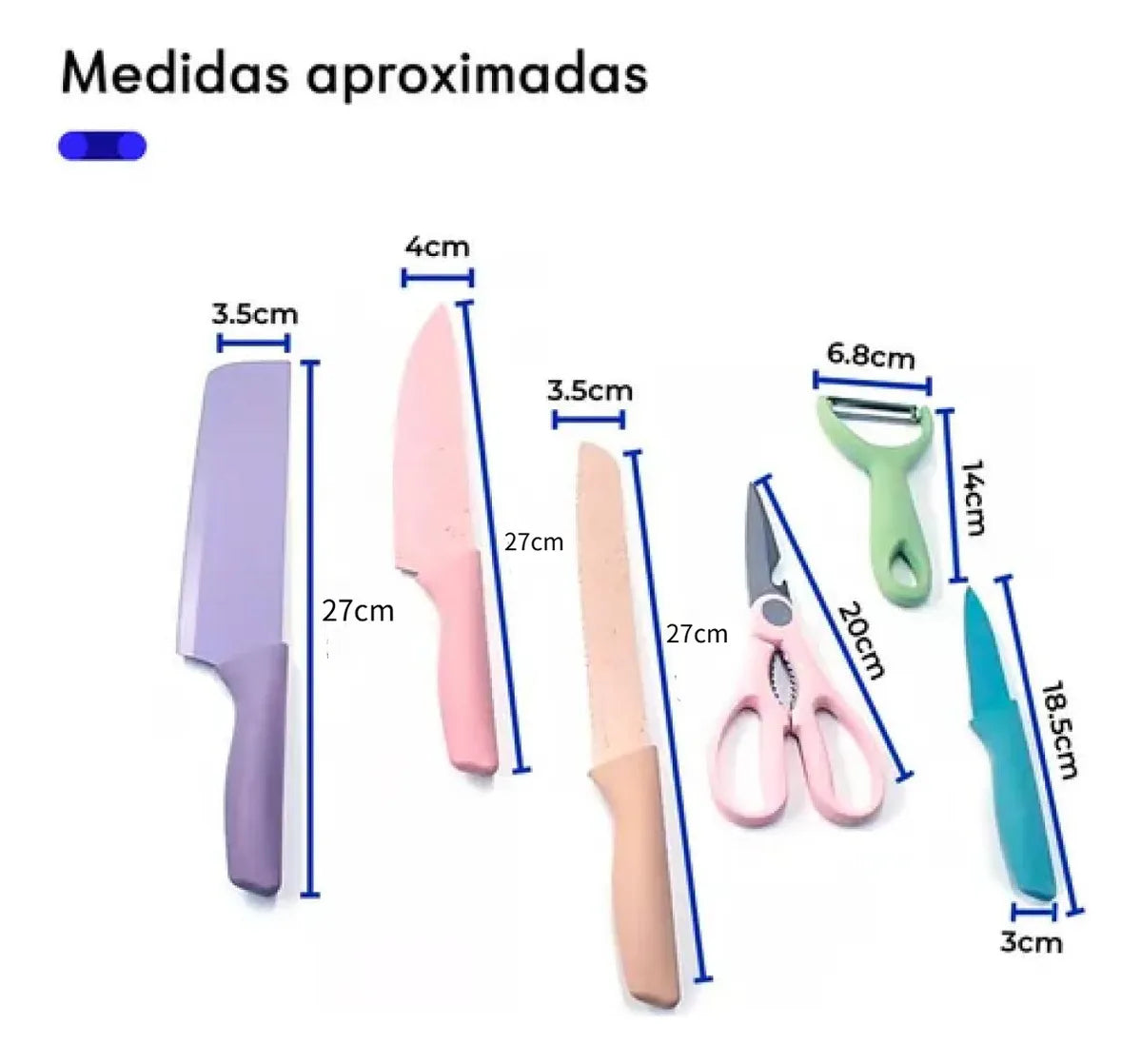 Set Cuchillos 6 Piezas